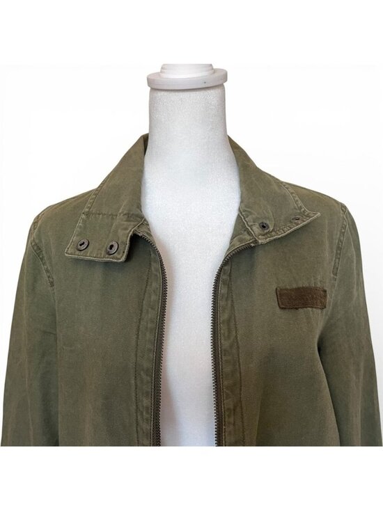 bp Jackets & Blazers - Y2K BP Olive Utility Jacket Boho Soft Grunge Military Edgy Layering Sz S